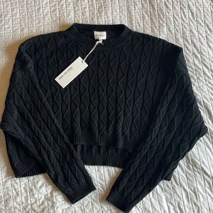 NWT Cropped Black Sweater from VICI